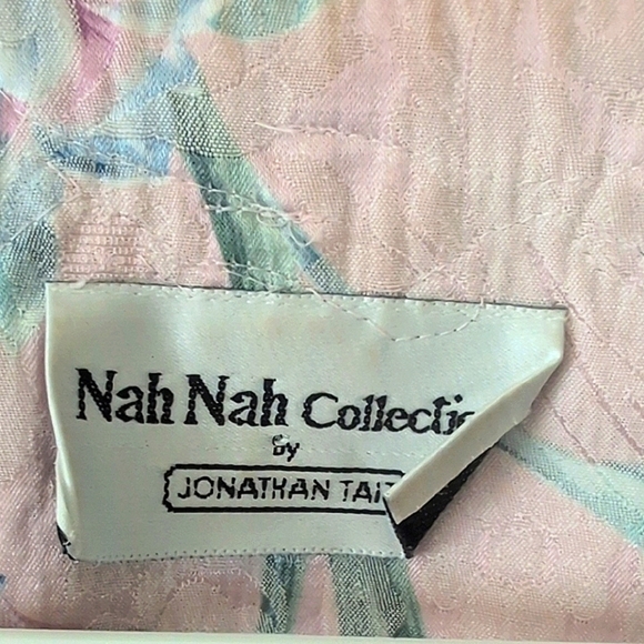 Vintage Nah Nah Collection by Jonathan Tait Women 14P Pink Floral Shirt Coquette - Picture 2 of 9